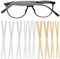 10 Pairs Anti Slip Eye Glass Arm Covers, Silicone Glasses Retainer, Non Slip Glasses Ear Grip, Silicone End Tips Ear Cushions Tube, Temple Sleeves for Glasses, Anti-Slip Cover for Eyeglasses