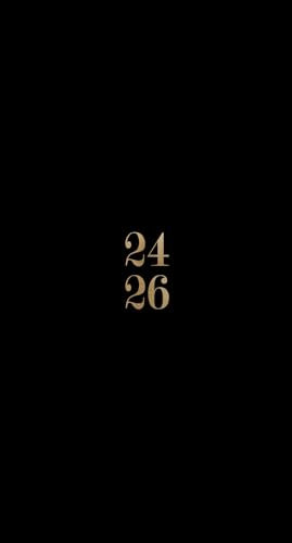 Black Academic July 2024 - June 2026 2-Year Pocket Planner