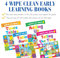 4 Wipe Clean Early Learning Books: Times Tables, Adding Up, Taking Away, Telling the Time