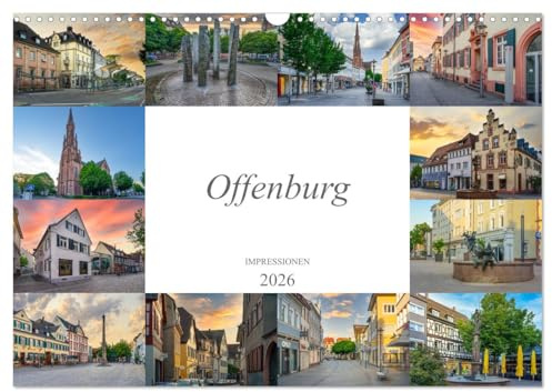 Offenburg Impressionen (Wandkalender 2026 DIN A3 quer), CALVENDO Monatskalender: Zwölf wunderschöne Bilder der Stadt Offenburg (CALVENDO Orte)