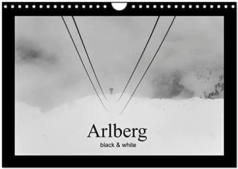Arlberg black and white (Wandkalender 2026 DIN A4 quer), CALVENDO Monatskalender: Zürs und Lech am Arlberg, das 5 Sterne Skigebiet nicht nur für ... monochromen Bilderserie. (CALVENDO Natur)