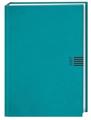 Wochen-Cheftimer A5, petrol 2027: Alle Termine stets dabei: Praktischer Buchkalender im formschönen Design, der in jede Tasche passt. Neutraler Planer im Format 15,2 x 21,5 cm