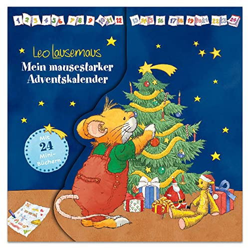 Leo Lausemaus - Mein mausestarker Adventskalender: Adventskalender mit 24 Minibüchern für Kinder ab 3 Jahre
