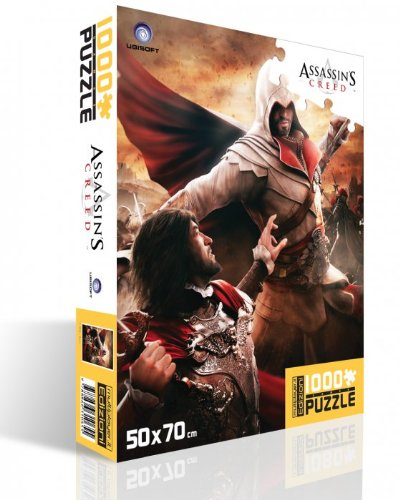 Multiplayer.It Edizioni 30_00648 Assassin’s Creed II: Ezio - Puzzle Assassin, Puzzle-1000 Teile, Mehrfarbig, 50X70 cm