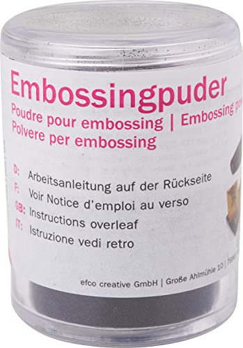 EFCO Einbrennpulver 10g Embossingpuder Stempelembossing Schwarz