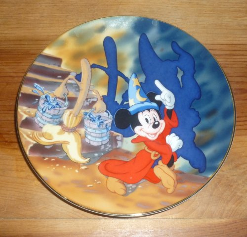Mickey Mouse Sorcerer's Apprentice Fantasia Plate by Disney