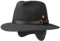 Mayser Georgia Outdoorhut Traveller Filzhut Ledergarnitur Ohrenklappen Made in EU Herren Winter Herbst anthrazit 61 cm