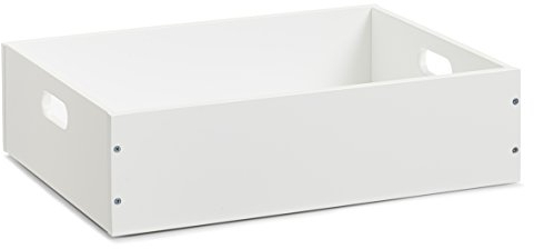 Zeller 13351 Aufbewahrungskiste, stapelbar, MDF, weiß