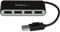 StarTech.com Hub USB 2.0 portatile a 4 porte con cavo integrato - Perno e Concentratore USB compatto - Mini Hub USB2.0