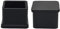 Flyshop Lot de 8 Embouts de Pieds de Chaise carrés en Caoutchouc antidérapant pour protéger Le Sol des Meubles et des Tables 30 x 30 mm (3,0 x 3,0 cm), 1-3/16 inches x 1-3/16 inches, Noir