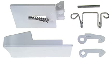 Europart Türgriff mit Schließnase weiß Set Alternativ EFS Ardo 719003107 Whirlpool Bauknecht 481949869162 Griff Tür Waschmaschine Waschtrockner passend Ariston Hoover Ignis Philips Neckermann Lloyds