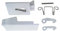 Europart Türgriff mit Schließnase weiß Set Alternativ EFS Ardo 719003107 Whirlpool Bauknecht 481949869162 Griff Tür Waschmaschine Waschtrockner passend Ariston Hoover Ignis Philips Neckermann Lloyds