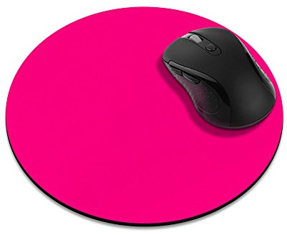 Rutschfestes rundes Mauspad, FINCIBO Mauspad für Zuhause, Büro und Gaming-Schreibtisch