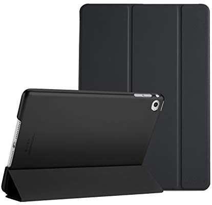 ProCase Custodia per iPad Air 2, Ultra Sottile e Leggero Custodia Supporto con Retro Semi-Trasparente Copertura Intelligente per Apple iPad Air 2 (A1566 A1567) –Nero