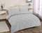 RAYYANLINEN 3-teiliges Plissee-Bettwäsche-Set mit Kissenbezügen (Grau-Silber, Doppelbett)