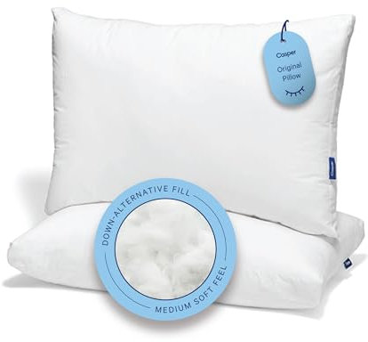 Casper Original Kissen zum Schlafen, Standard, Weiß, 2er-Pack
