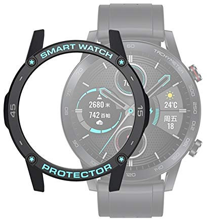 DaMaiFeng Lin-L for Huawei Honor Magic 2 46mm Smart Watch Custodia Protettiva TPU, Colore: Nero + Grigio Blu Cover Protettiva Custodia