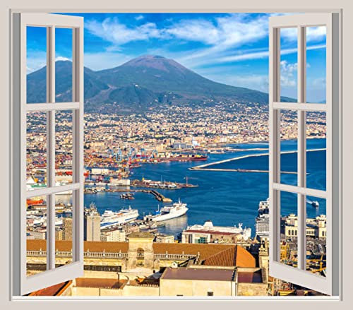 PR Service wall sticker adesivo murale finestra panorama Napoli Parigi londra Barcellona NewYork (Napoli)