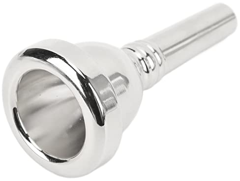 Tomotato Altposaunen Mundstück, Universal Posaunen Übungsmundstück, Kupfer Musikinstrumentenzubehör für Anfänger, Professionellen Posaunisten, Fortgeschrittene und Fortgeschrittene Spieler(Silber)