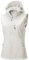 33,000ft Women's Lightweight Softshell Gilets with Hood Sleeveless Jacket Waterproof Windproof Vest Lady's Fleece Lined Vest with 5 Zip up Pockets White L