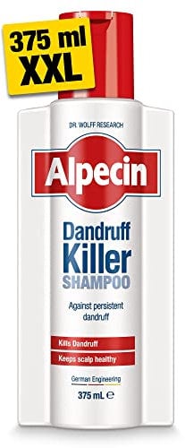 Alpecin Dandruff Killer Shampoo 375ml | Effectively Removes and Prevents Dandruff | Hair Care for Men Made in Germany
