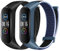 Huamanlou Nylon Armband Kompatibel mit Xiaomi Mi Band 6/Mi Band 5/Mi Band 4/Mi Band 3/Amazfit Band 5 Armband, Weiches Sport Uhrenarmband Verstellbarer Ersatzarmband für Herren Damen
