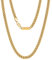 VEXXS Men's Gold Chain, 18K Real Gold Plated Miami Cuban Link Chain, Durable No Color Fading 3mm 4mm 6mm Men’s Necklace Chain Urban Fashion Street Wear