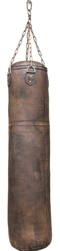 Boxsack Leder Vintage-Look, 4-Punkt-Stahlkette, 115cm