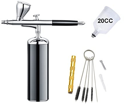 Sableuses rechargeables Mini Handhold Cosmétique Airbrush Set Modèles-Maquillage-Compresseur (Couleur : Partie C Black)