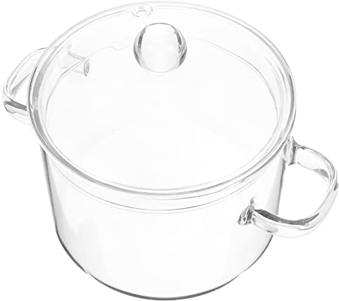 Cacerola Borosilicato Olla De Cacerola Transparente Olla De Borosilicato Resistente Con De Tapa Estufa Olla A Fuego Lento Mini Cacerolas Con Tapa Cacerola Pasta
