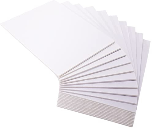 Worown 20 Stücke A3 Schaumstoffboards, (29.7 x 42 cm) Schaumstoffplatte (Foam Board), Leichtschaumplatte 5mm Weiß für Präsentationen, Laden, Büro & Kunstprojekte