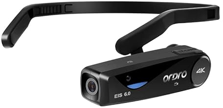 Videokamera ORDRO EP6 Plus Kopfkamera YouTube Vlogging WiFi Kamera Full HD 1080P 60FPS Camcorder Mit Fernbedienung und 32GB Micro SD Karte