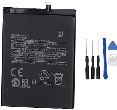 Backupower Replacement Battery Compatible With Redmi Note 8 Pro M1906G7I M1906G7G Battery BM4J 46BM4JA030H8 SERVICE PART 4400mAh 3.8V