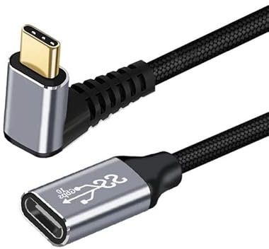 CY Cavo di prolunga USB 3.1 tipo C maschio a femmina, 10 Gbps, 100 W, compatibile con laptop iPhone 15 (100 cm)