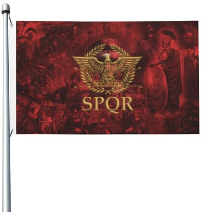 SPQR Flaggenbanner, Outdoor-Flagge, Hausdekoration, Banner, Hofflagge, Geschenk, doppelseitig