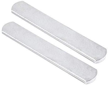 2pcs Weighted Vest Steel Plates, Adjusted Weight Vest and Leg Shin Guards, Metal 304 Plated Steel Plates, Flat Metal Plates Metal Plat Strength Training Equipment for Workout, Strength(25cm length)