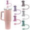 Velaco 5Pcs 0.4in/10mm Diameter Silicone Straw Covers Cap Compatible with Stanley 20 30&40 Oz Cup, Cute Dog Straw Toppers for Stanley 40 Oz Tumbler with Handle, Dust-Proof Straw Caps for Water Bottle