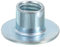QUARKZMAN M10 T-Nüsse, 12 Stück Kohlenstoffstahl T-Nut Runde Basis Schweißmuttern 12mm Höhe Durchgangsloch Flansch Einsetzmuttern mit weiblichem Gewindeplatte