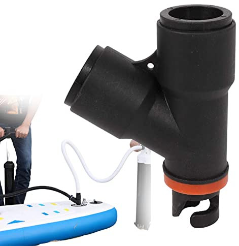 Yianyal Adaptador para válvula de entrada doble, adaptador de bomba de aire para botes hinchables, adaptador para accesorios de bomba de aire multipersona