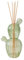 BRANDANI Cactus Diffusore di Fragranza con Bastoncini 17cm Vetro Verde