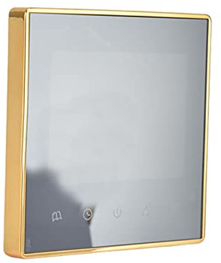 LOCADENCE Smart Thermostat, AC 220V Multifunction Programmable Thermostat for Air Conditioner, Water Heating, Underfloor Heating (Gold)