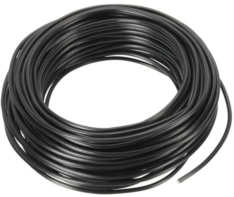 PATIKIL 2,5mm x 60 Piedi Filo di Allenamento per Bonsai, Steli di Filo Floreale Filo Albero in Alluminio Anodizzato per Fissaggio Rami Giardinaggio, Nero