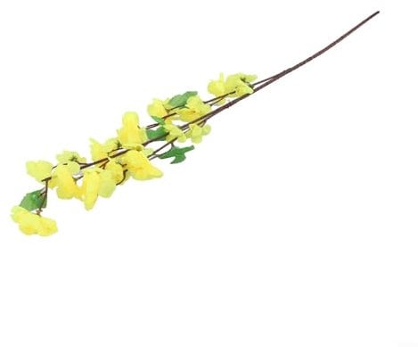 SPORTARC Fake Silk Flower Tree for Decoration, Artificial for CHERRY Plum Peach Blossom Branch, 63cm (yellow)