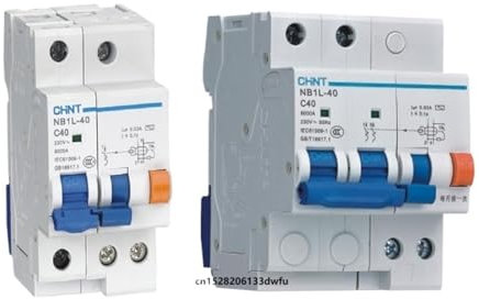 Disyuntor de fuga NB1L-40 1P+N 2P interruptor diferencial electromagnético RCBO tipo C 10A 16A 20A 25A 40A(1PN,25A)