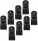 8 Sets 28mm T Shape Pipe Clamp with Bolts and Nuts Metal End Rail Clamps for Chain Link Fence Handrail Shelf