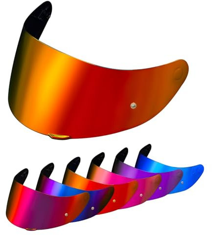 PSLER K1S Visier - K1 Helmvisier, K3SV getöntes Visier, K5 Gesichts-Schutzersatz für K1, K1S, K3SV, K5, Rubinrot