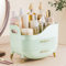VG VISIONGOOD Make Up Organizer mit 2 Schubladen, Große Anti-Rutsch Schminktisch Organizer, Kosmetik Organizer, Idealer Skincare Organizer für Waschtische, Schminktisch, Badezimmer (Mint Grün)
