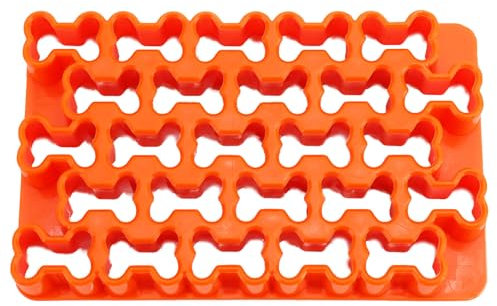 YDRCESMI Dog Bone Cookie Cutter en plastique 25 pièces en forme d'os Cookie Cutter Set réutilisable et facile à nettoyer Biscuit Cutter pour la pâte Pain Toasts Biscuits