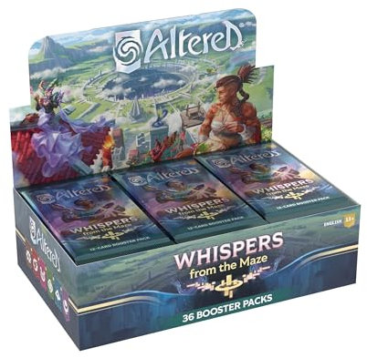 EQUINOX Altered Whispers from The Maze Display mit 36 Booster, Umfangreiche Deck-Erweiterung für Altered, Strategisches Kartenspiel zum Sammeln, Ab 13 Jahren, 2 Spieler, 20 Minuten, Englisch