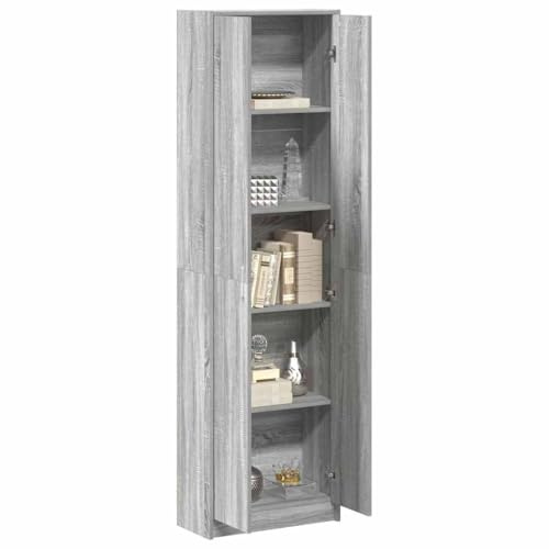vidaXL Kleiderschrank Graues Sonoma 55 x 25 x 189 cm Holzwerkstoff | Elegantes und schlichtes Aussehen mit klaren Linien, Super, um deine Sachen schön ordentlich zu halten,